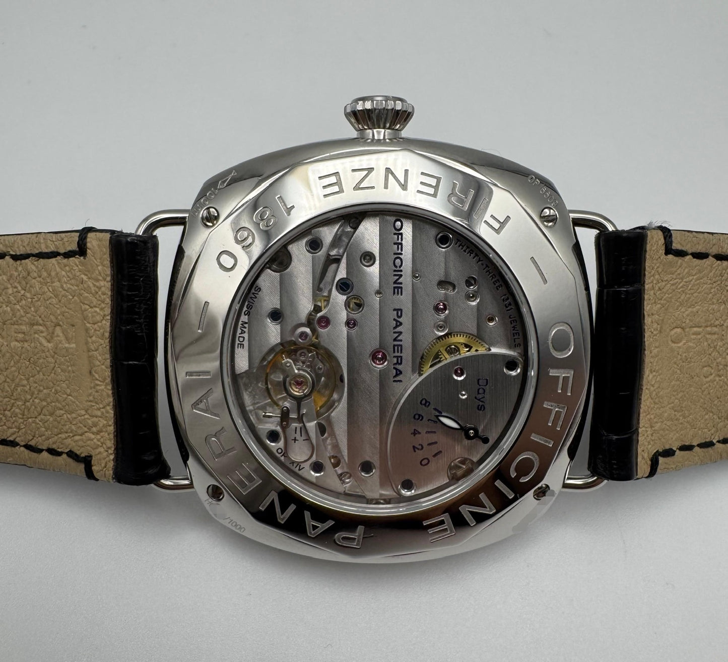 Panerai Radiomir 8 Days PAM190 JLC Movement Black Dial 2006 (Full-Set)