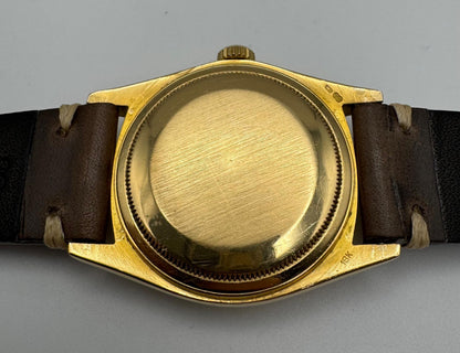 Rolex Day-Date 36 18038 Yellow Gold Aftermarket Real Lapis Lazuli Dial 1983 (Serviced)