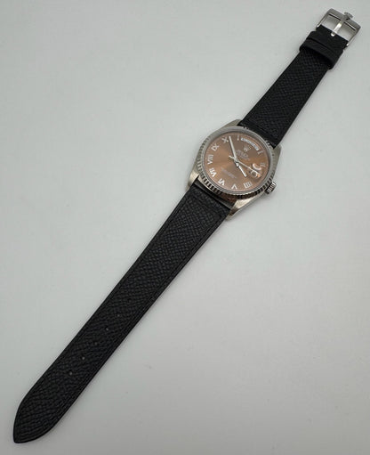 Rolex Day-Date 18239 White Gold Brown/Bronze Dial Rare 1999 (Unpolished)