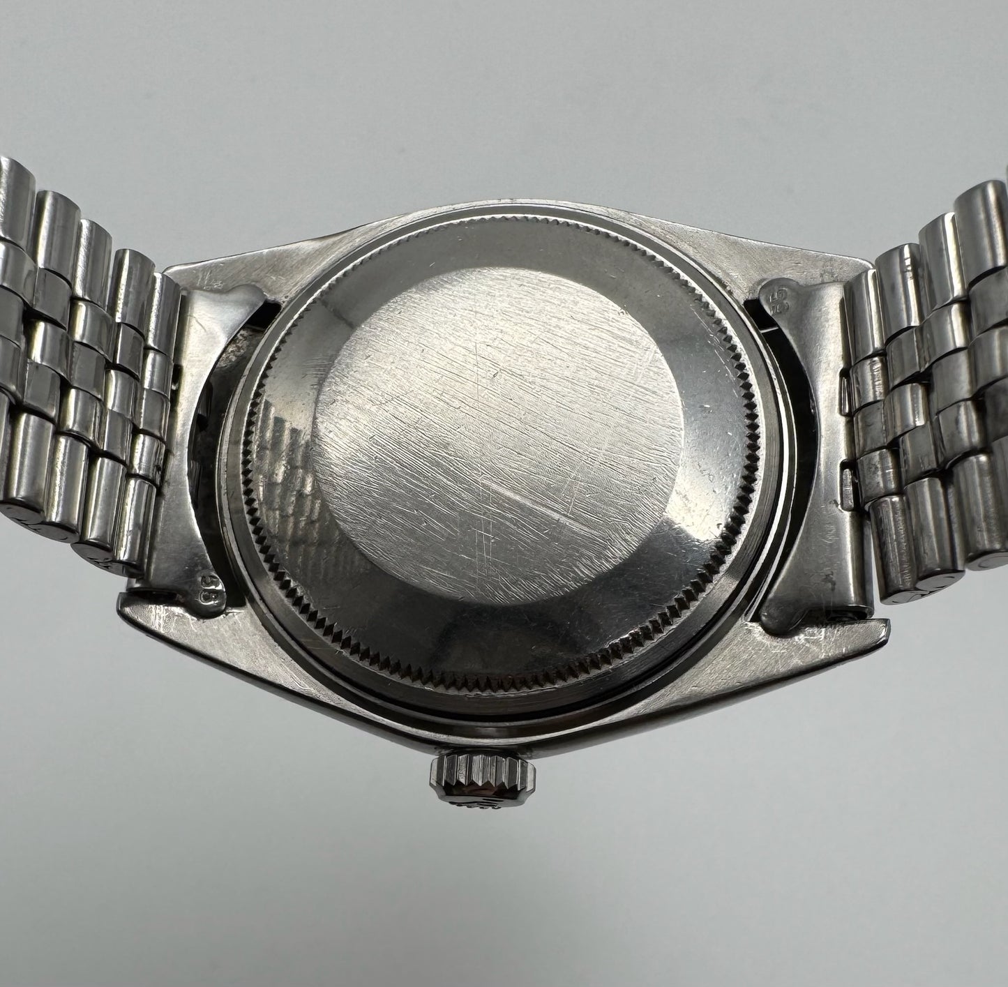 Rolex Datejust 36 1601 Red Khanjar Sultanate Of Oman Logo Silver Dial No Lume 1971 (Serviced)