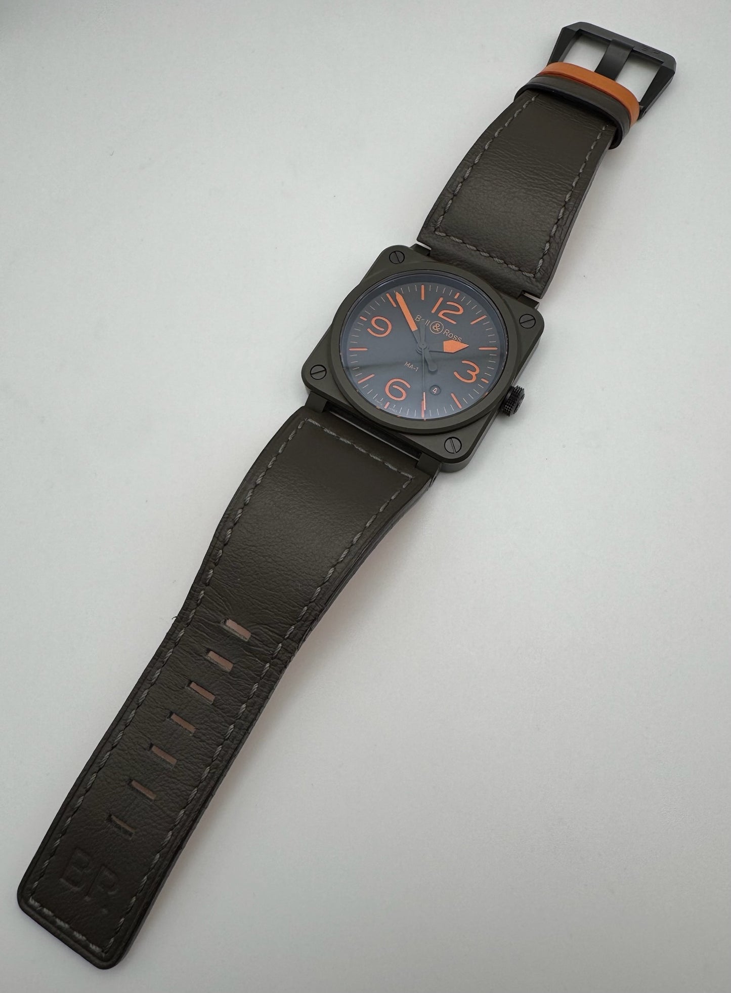 Bell & Ross BR 03-92 Ceramic Military Type Green Dial Limited Edition 999 pcs (Full-Set/Mint)