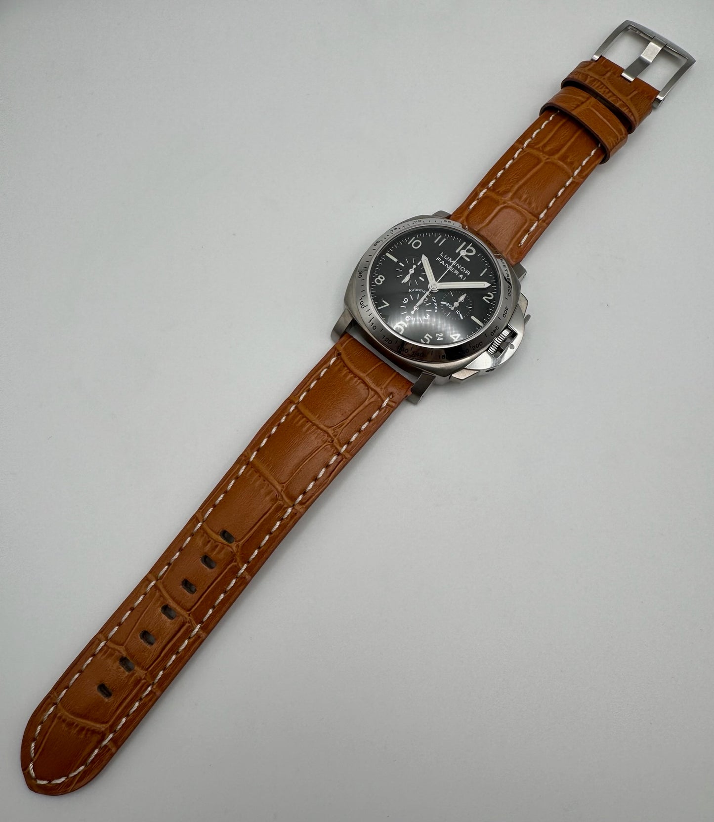 Panerai Luminor Chrono PAM00074 Titanium/Steel Zenith El Primero Movement 2002 (Full-Set/Serviced)