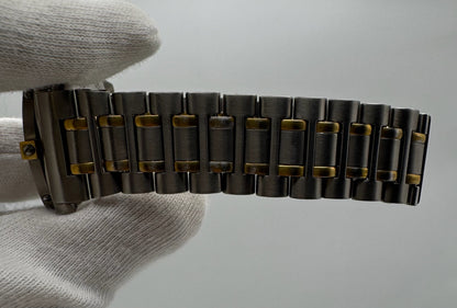 Breitling Aerospace Full Titanium Two Tone Grey Tritium Dial Yellow Patina Vintage 1995