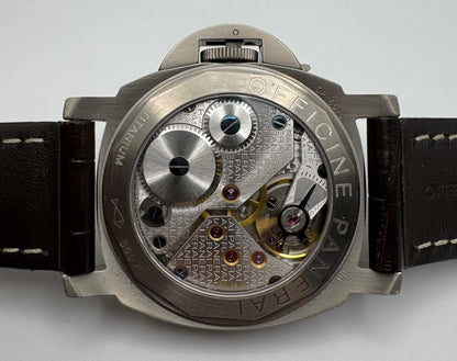 Panerai Luminor Marina Militare PAM00036 Titanium Tobacco Tritium Dial 2000 (Full-Set)