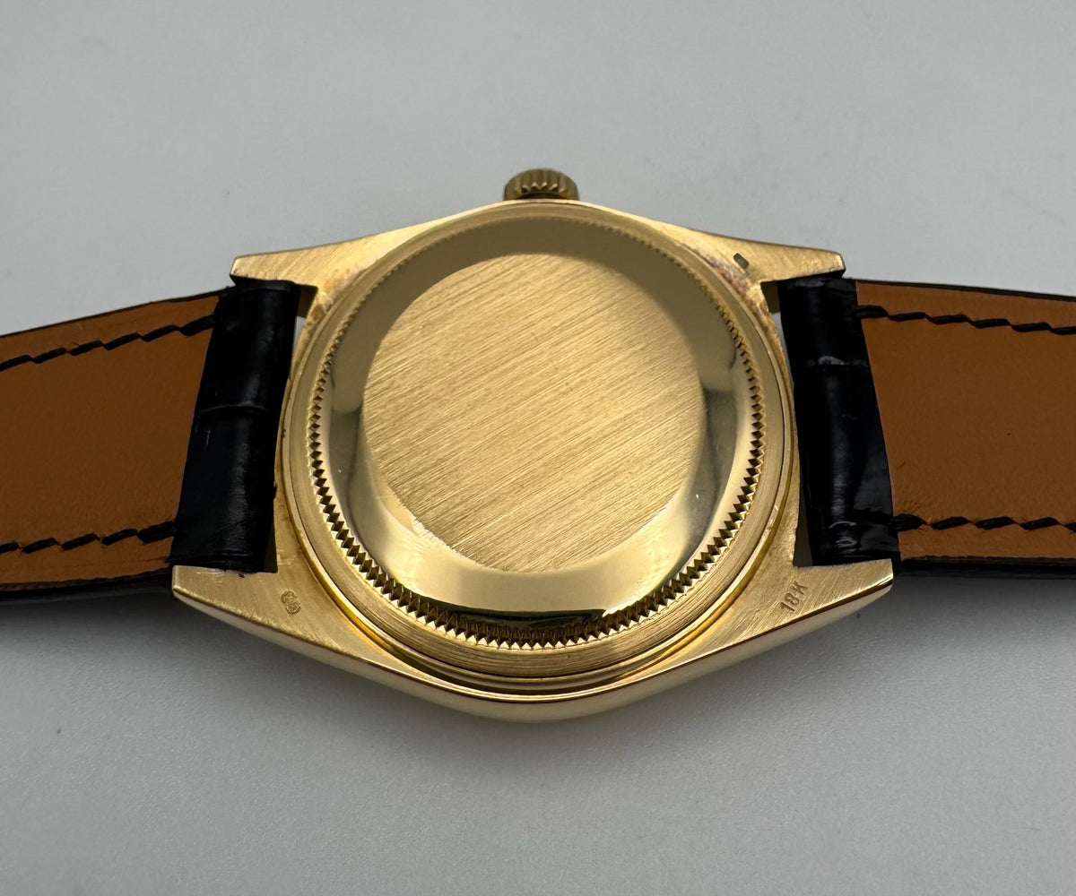Rolex Day-Date 18038 Black Dial Sharp Lugs 1984 (Serviced)