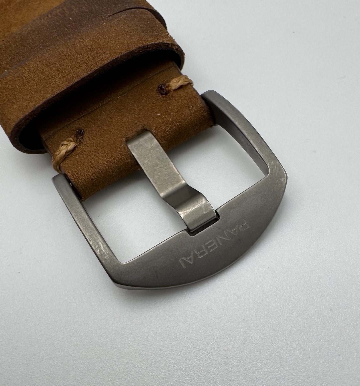 Panerai Luminor Power Reserve PAM57 Titanium Tobacco Dial Very Rare 2000 (Full-Set/Unpolished)
