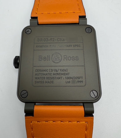 Bell & Ross BR 03-92 Ceramic Military Type Green Dial Limited Edition 999 pcs (Full-Set/Mint)