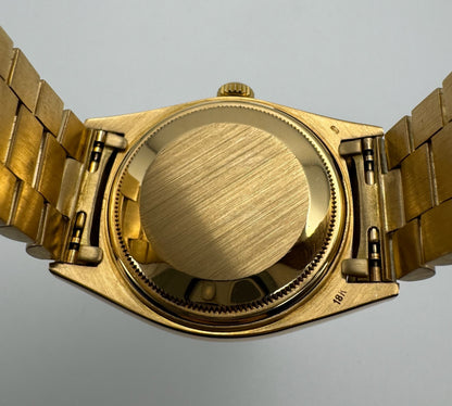 Rolex Day-Date 36 1803 Full Gold 18K Rare Blue Dial 1970 (Full-Set/Serviced)