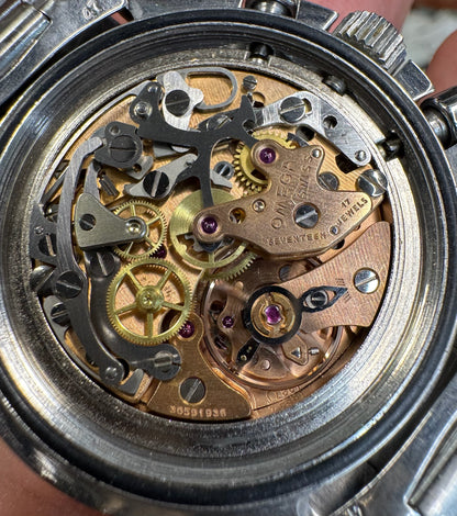 Omega Speedmaster Professional Moonwatch 145.022 Step Dial Pumpkin Patina Faded Bezel 1969 (Serviced)