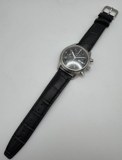 IWC Pilot Chronograph IW3706 Black Tritium Dial 1997 (Papers)