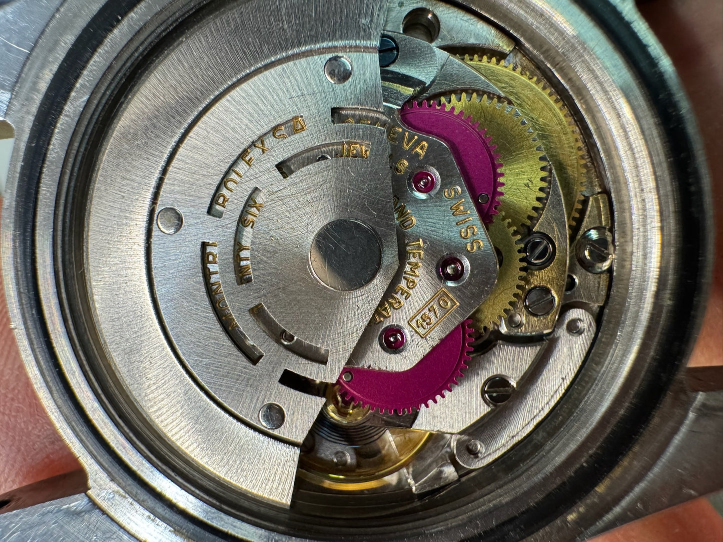 Rolex GMT-Master 1675 MK1 Zinc Sulfide Yellow Patina Fuchsia Bezel 1967