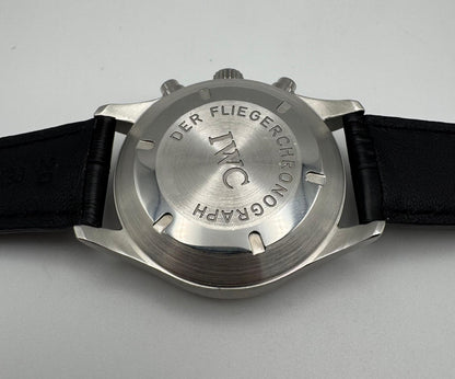 IWC Pilot Chronograph IW3706 Black Tritium Dial 1997 (Papers)