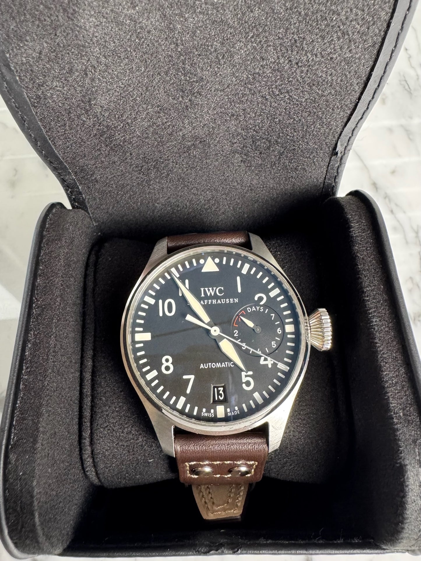 IWC Big Pilot IW500401 Black Dial 2012 (Box/Unpolished)