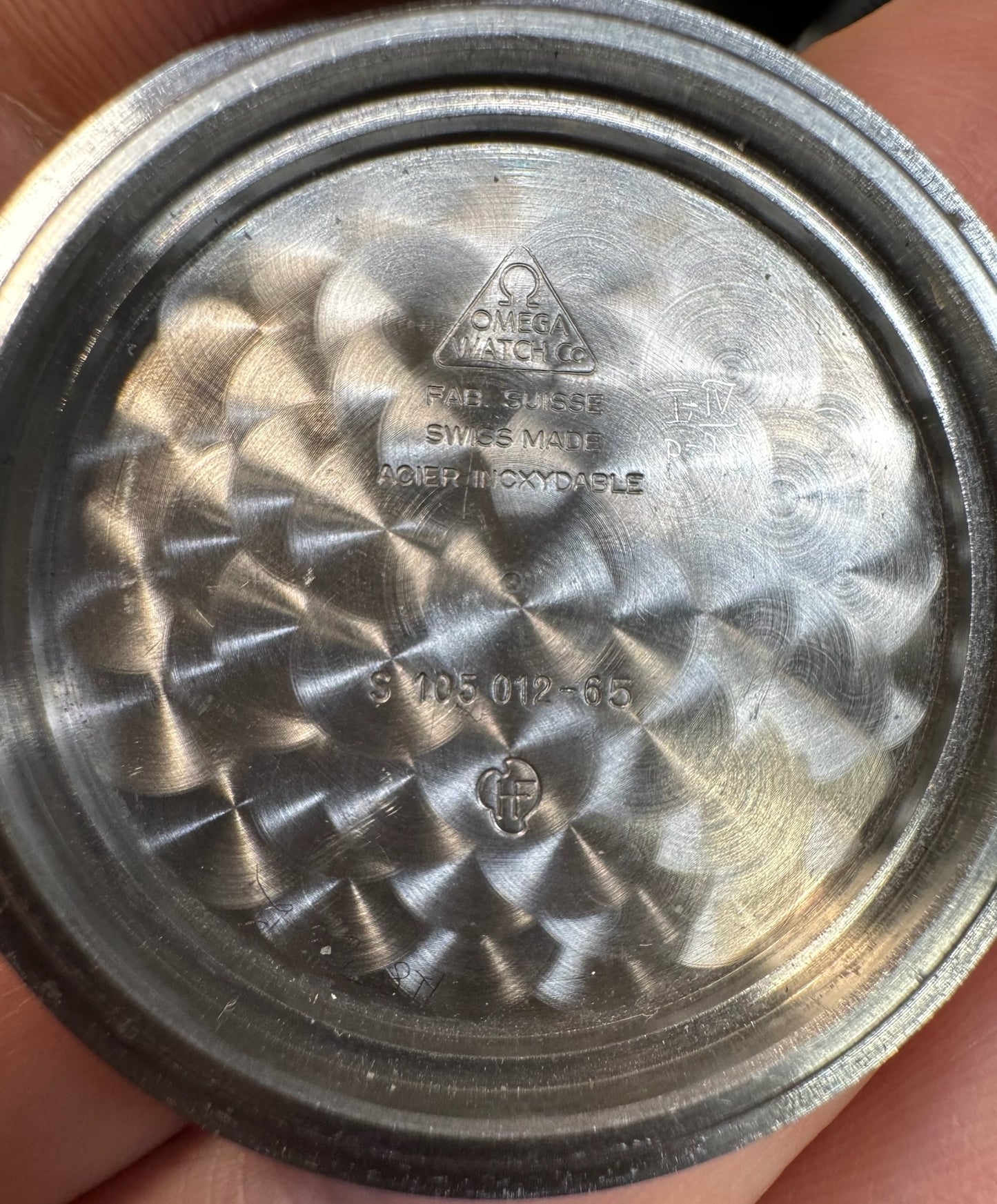 Omega Speedmaster Professional Moonwatch 105.012 Pumpkin Patina Step Dial Cal. 321 1965 (Unpolished)