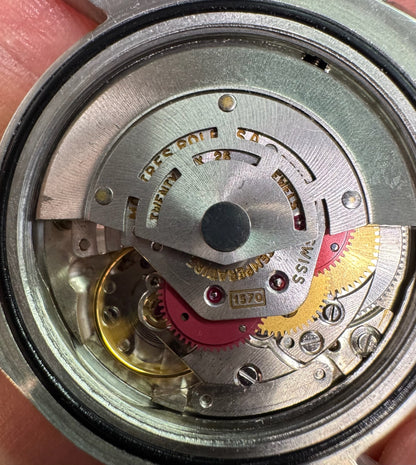 Rolex GMT-Master 1675 PCG Eagle Beak Tropical Glossy Gilt Chapter Ring Exclamation Point Faded Red Back Pepsi Vintage 1963 (Full-Set/Serviced)
