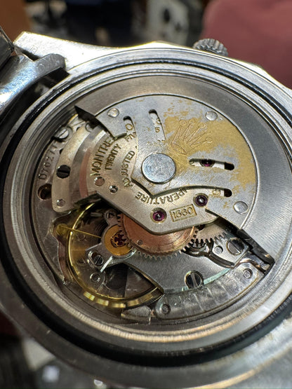 Rolex GMT-Master 1675 PCG Gilt Chapter Ring Oyster Riveted Pepsi Red Back 1961 (Full-Set/Unpolished)