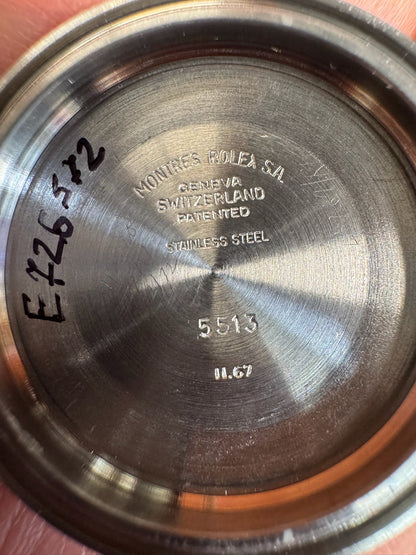 Rolex Submariner (No Date) 5512 "Meters First" Yellow Patina Zinc Sulfide Fat Font Insert 1967 (Full-Set/Mint/Serviced)