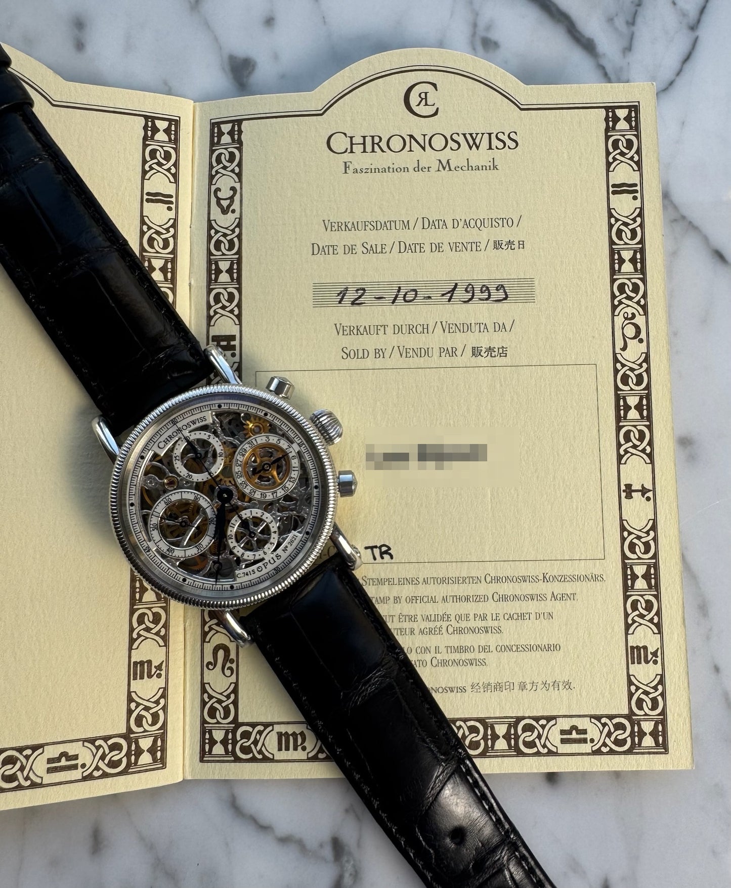 Chronoswiss Opus Skeleton 1999 (Papers/Unpolished)