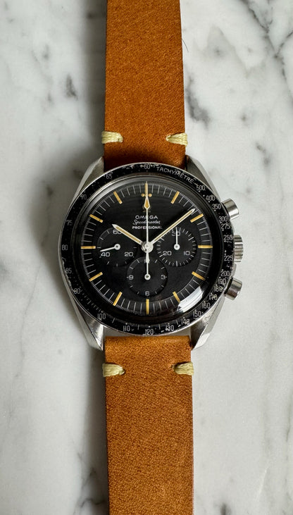 Omega Speedmaster Professional Moonwatch 105.012-65 Cal. 321 DON Bezel Pumpkin Patina 1965 (Unpolished/Serviced)