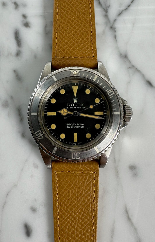 Rolex Submariner No Date 5513 Maxi Dial Feet First Yellow Patina Ghost Faded Bezel 1972