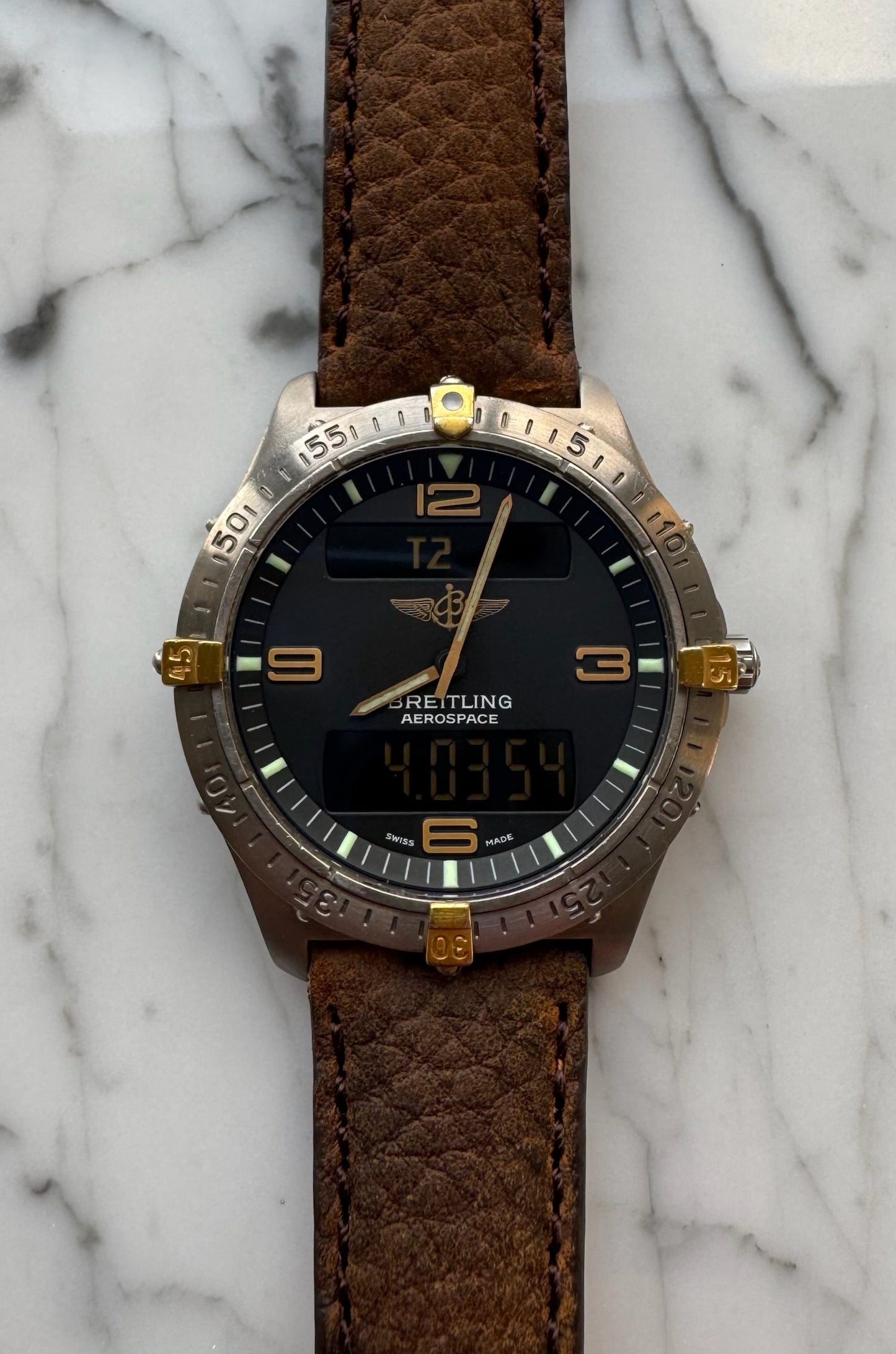 Breitling Aerospace F56062 Titanium 2-Tone Black Dial ~1995