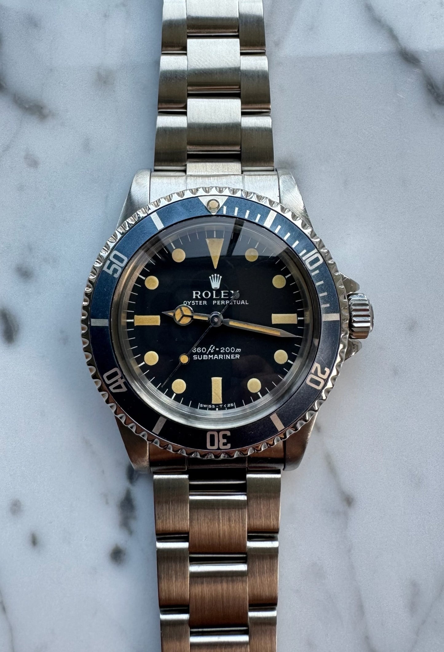 Rolex Submariner (No Date) 5513 Maxi Dial Pumpkin Patina Faded Insert 1979 (Full-Set/Serviced)