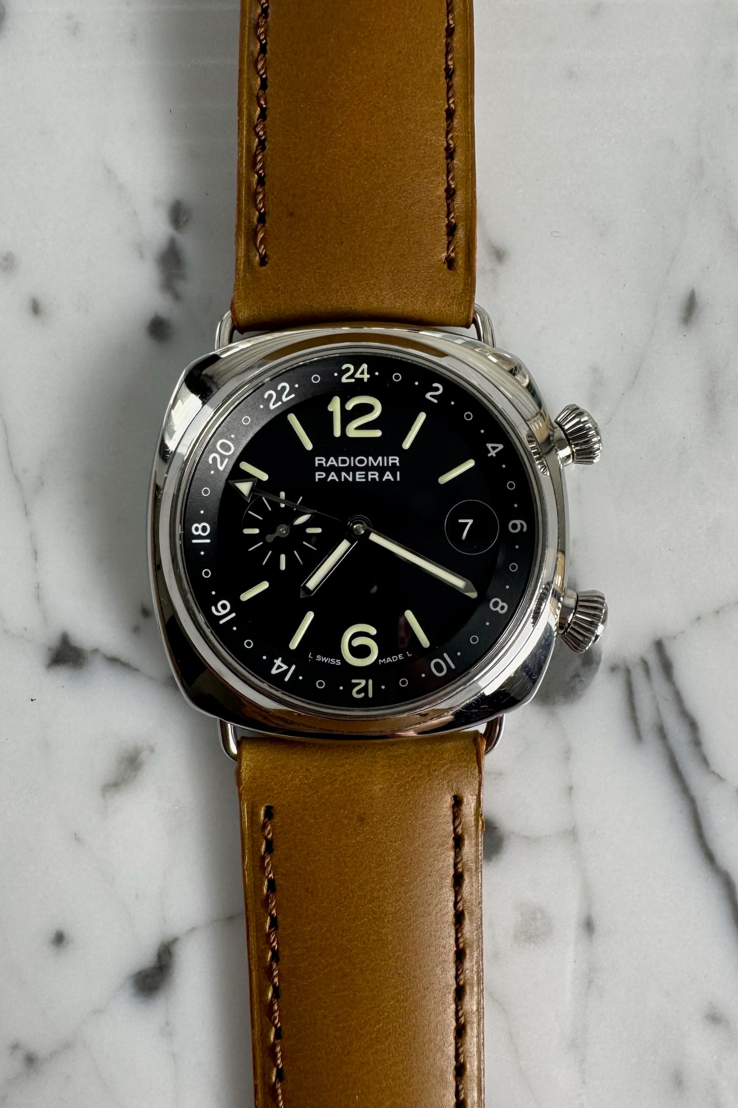 Panerai Radiomir GMT PAM 00184 42mm Very Rare 2004 (Full-Set)