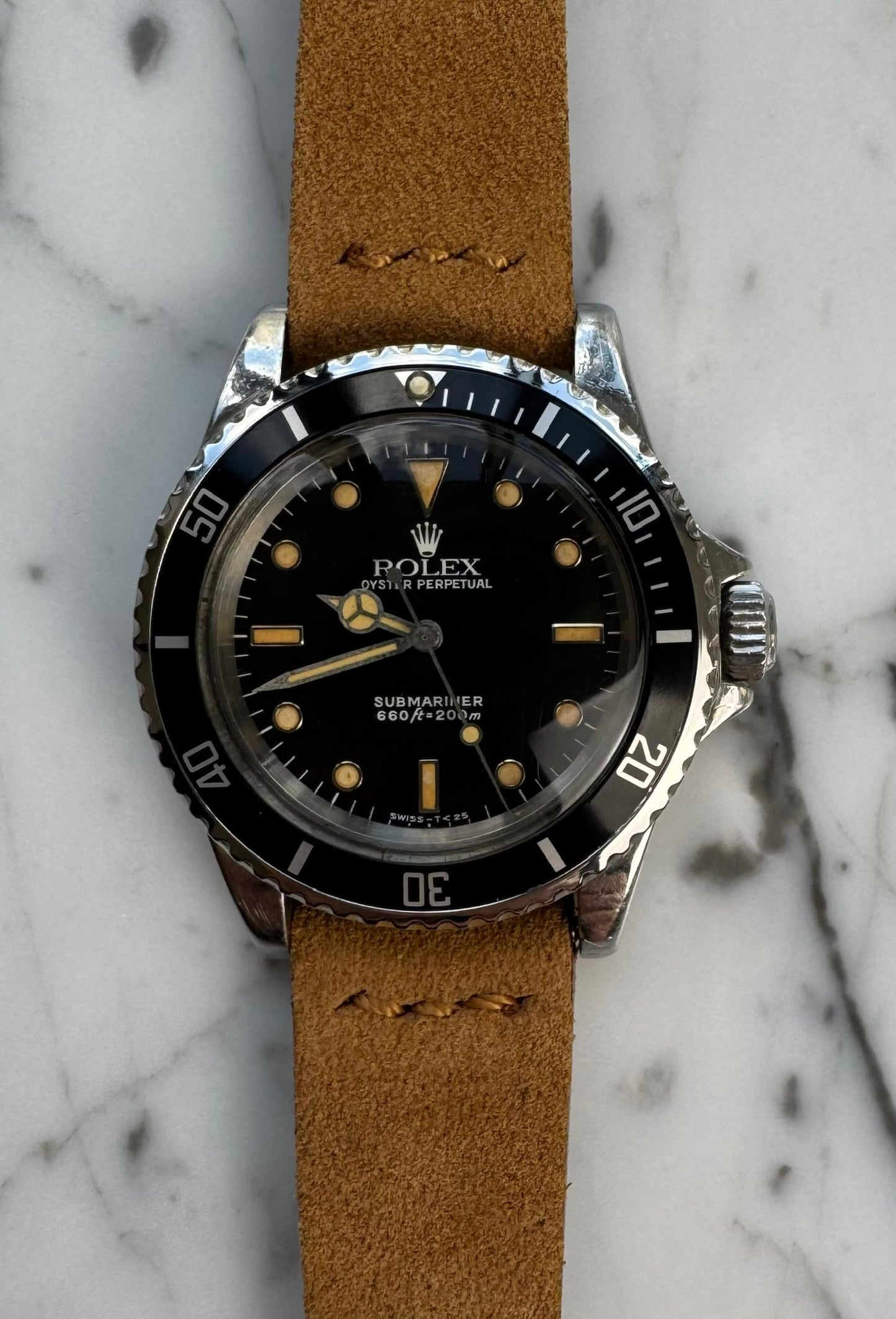 Rolex Submariner No Date 5513 Glossy Dial Pumpkin Lume 1965 (Serviced)