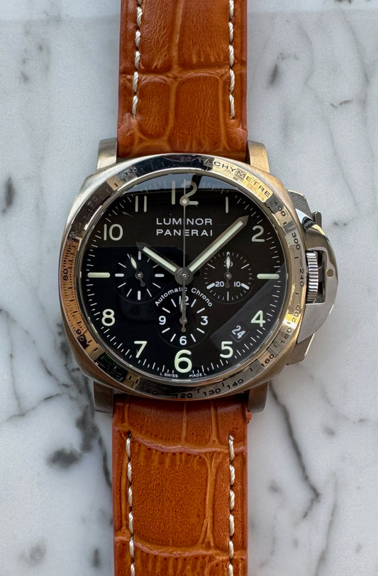 Panerai Luminor Chrono PAM00074 Titanium/Steel Zenith El Primero Movement 2002 (Full-Set/Serviced)