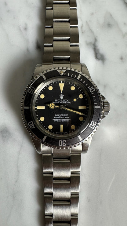 Rolex Submariner No Date 5512 Maxi Dial Yellow Patina 1966 (Serviced)
