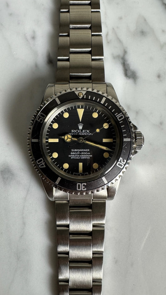 Rolex Submariner No Date 5512 Maxi Dial Yellow Patina 1966 (Serviced)