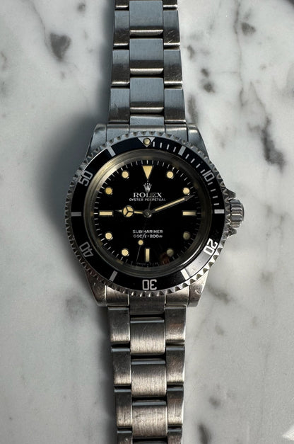 Rolex Submariner 5513 Glossy Dial Yellow Patina 1984 (Unpolished)
