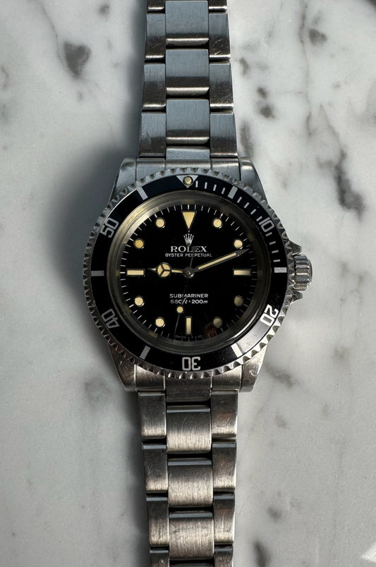 Rolex Submariner 5513 Glossy Dial Yellow Patina 1984 (Full-Set/Unpolished)
