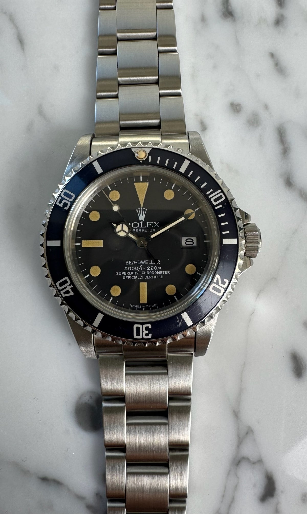 Rolex Sea-Dweller 16660 Matte Tropical Dial Pumpkin Patina 1983 (Full-Set/Serviced)