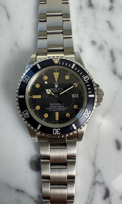 Rolex Sea-Dweller 16660 Matte Tropical Dial Pumpkin Patina 1983 (Full-Set/Serviced)