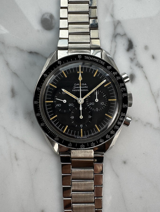 Omega Speedmaster Professional Moonwatch 105.012 Pumpkin Patina Step Dial Cal. 321 1965 (Unpolished)