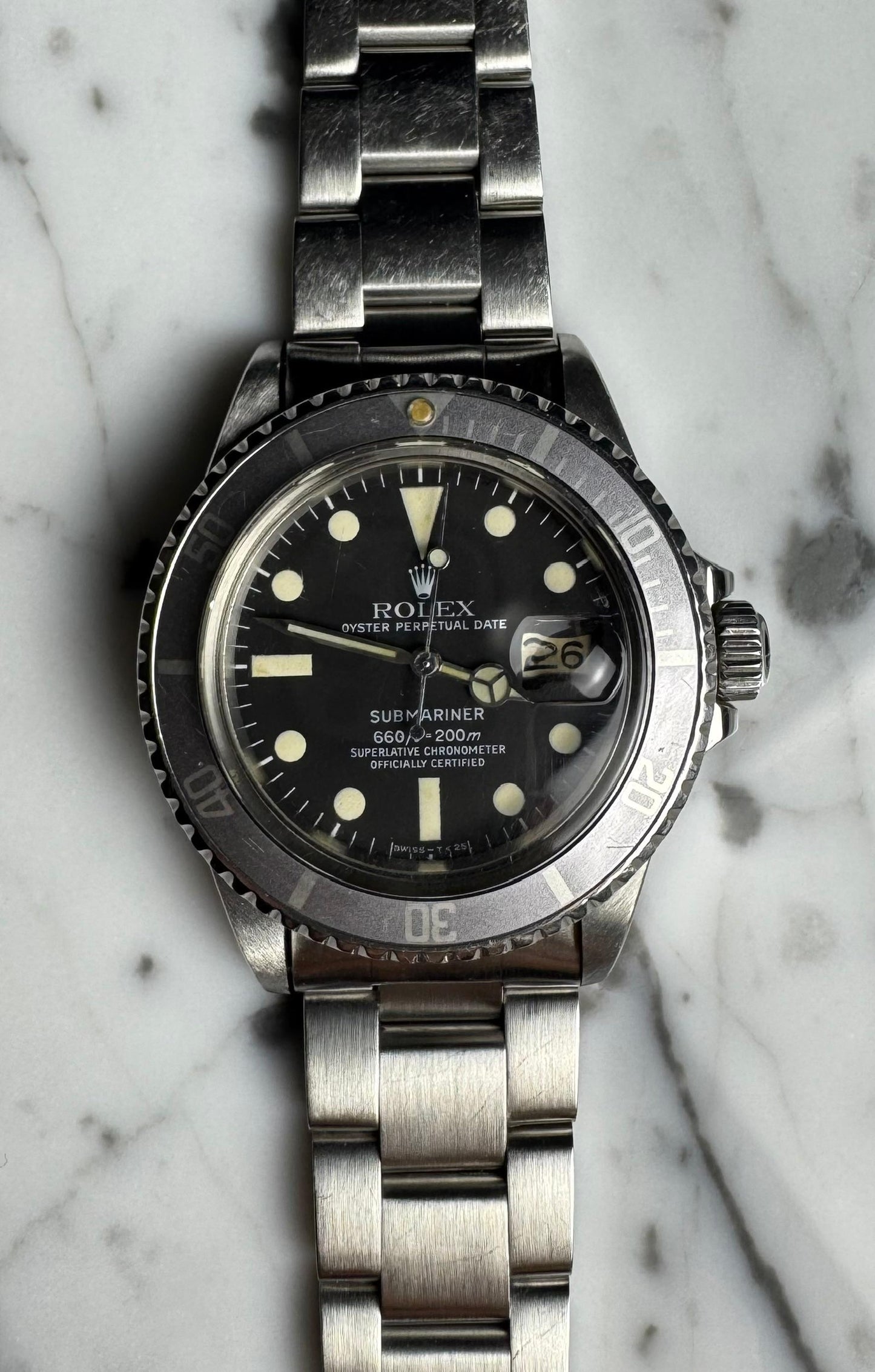 Rolex Submariner Date 1680 MK2 Ghost Bezel 1977