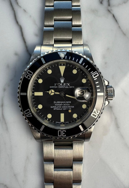 Rolex Submariner Date 16800 Black Matte Dial 1980 (Serviced)