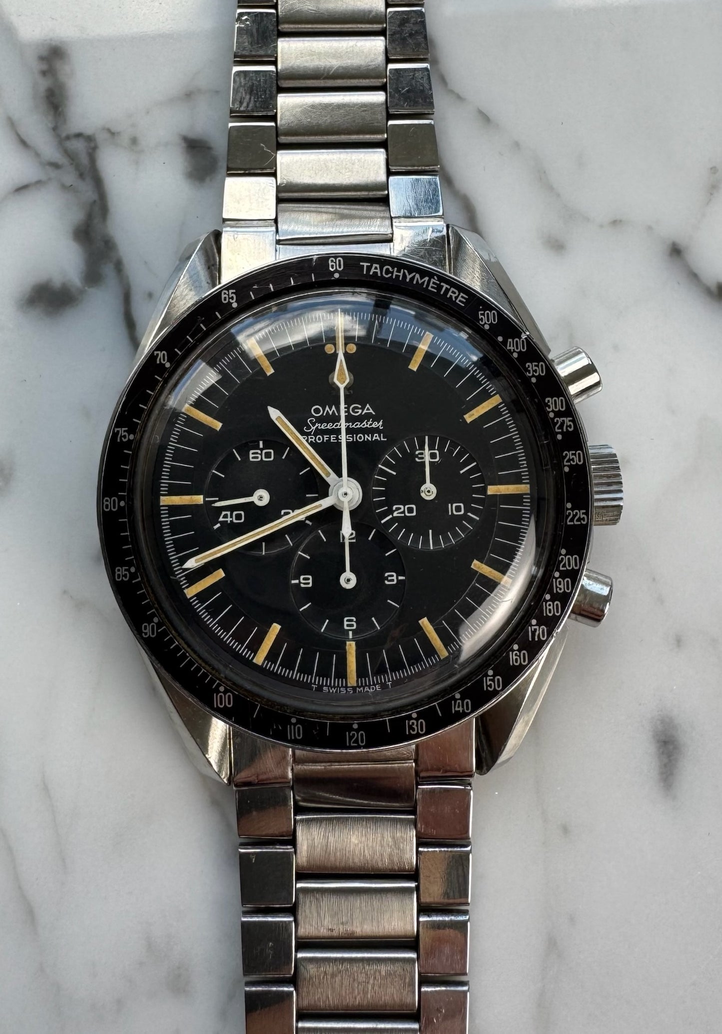 Omega Speedmaster Professional Moonwatch 145.012 Pumpkin Patina 1968