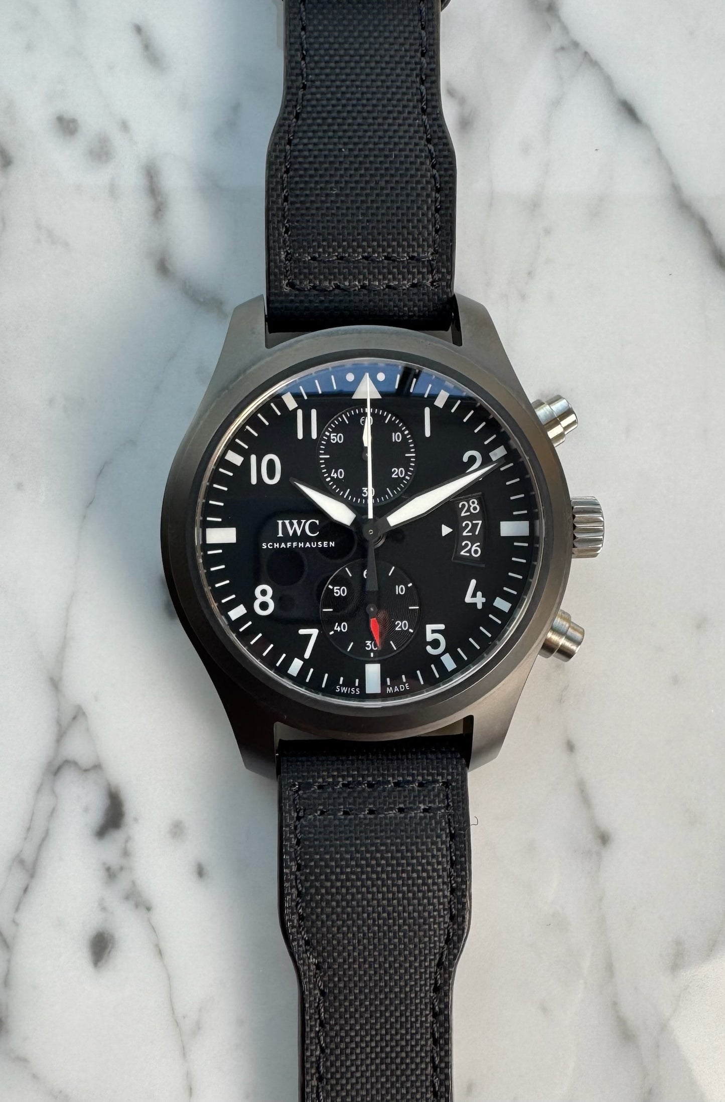 IWC Pilot Chronograph Top Gun Black Ceramic 46 2016 (Full-Set/Mint)
