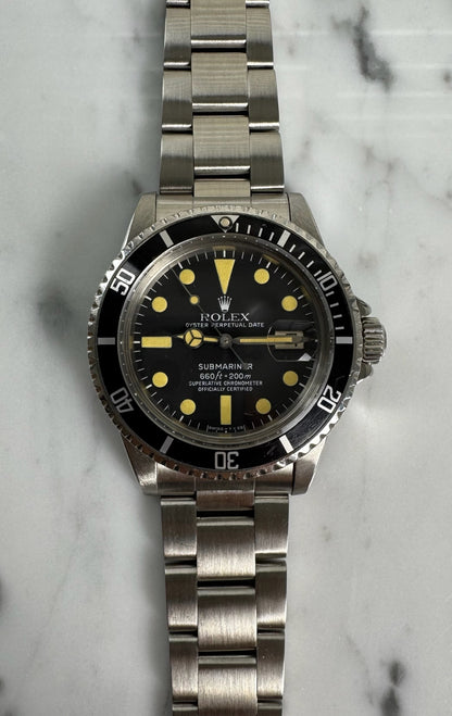 Rolex Submariner Date 1680 MK2 Yellow Patina 1978 (Serviced)