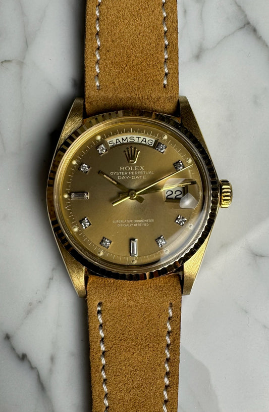 Rolex Day-Date 36 1803 OEM Ghost Diamond Dial 1976 Very Rare (Serviced)