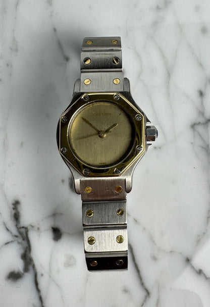Cartier Santos 0907 Octagon 2 Tone Ghost Dial 1980 (Serviced)