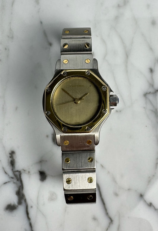 Cartier Santos 0907 Octagon 2 Tone Ghost Dial 1980 (Serviced)