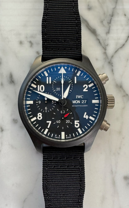 IWC Pilot Chronograph Top Gun IW389101 Black Dial Ceramic 44mm (Full-Set)