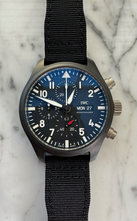 IWC Pilot Chronograph Top Gun IW389101 Black Dial Ceramic 44mm (Full-Set)