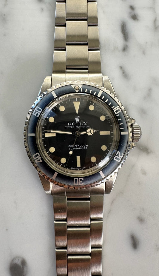 Rolex Submariner No Date 5513 Feet First Faded Blue Insert 1971 (Full-Set/Serviced)