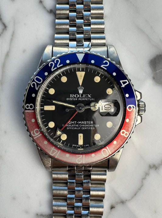 Rolex GMT-Master 1675 MK5 Pepsi Jubilee 1978 (Serviced)