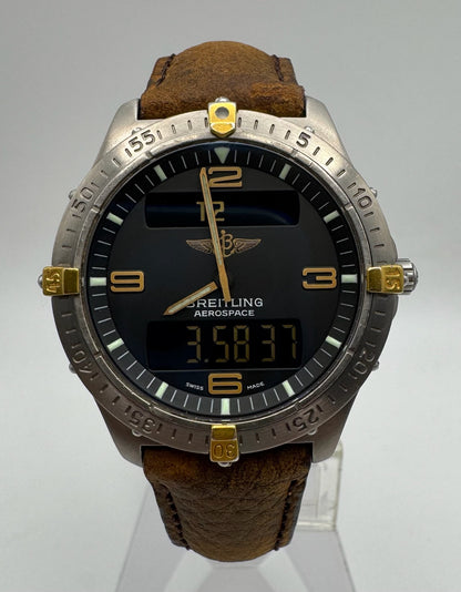 Breitling Aerospace F56062 Titanium 2-Tone Black Dial ~1995