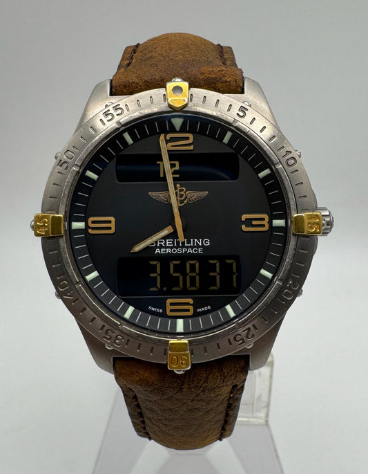 Breitling Aerospace F56062 Titanium 2-Tone Black Dial ~1995